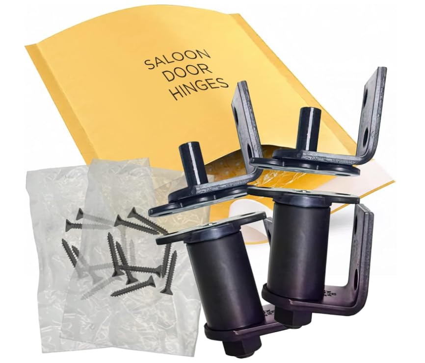 S7512 Commercial Grade Gravity Double Action Pivot Hinge - Saloon Door Hinges, Swinging & Cafe Doors, Heavy Duty Hardware with Non-Hold Open Feature and Cafe Door Hinge (Oil Rubbed Bronze, 2 Pack)