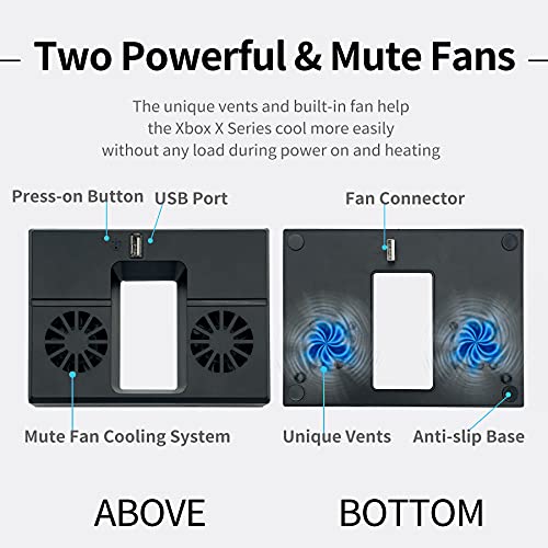 image for U/D Console Cooling Fan Compatible for Xbox Series X USB External Cool