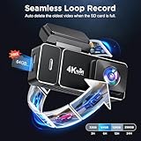 Dash Cam Front and Rear 4K+1080P,CHORTAU WiFi Dual Dash Cam with Free 64GB Card,2.99” IPS Dash Camera for Cars,Super Night Vision car camera,24H Parking Mode,G-Sensor,Loop Recording Dashcam - Image 7