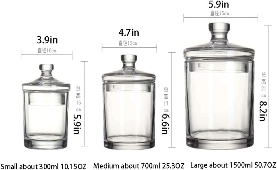 Kitchen Storage Container Food Storage Canister Kitchen Counter Storage Jar with Airtight Lid Coffee Glass Food Jars