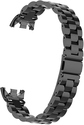 Miniatura 3 de XIHAMA Mi Band 8 Watch Band - Correa de repuesto de banda de metal de acero inoxidable compatible con Xiaomi Mi Band 8 Tracker smartwatch