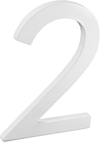 Miniatura 21 de Montague Metal Products MHN-06-F-RB1-9 Números de casa de dirección flotantes modernos de aluminio cepillado sólido, 6 pulgadas, bronce romano Negro