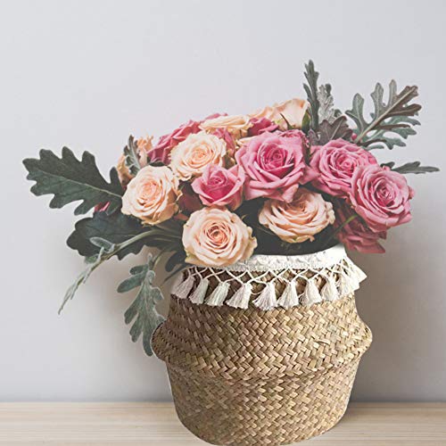 URFEDA - Cesto portaoggetti pieghevole, lavorato a...