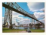  Rendsburg, Hochbrücke über den Nord-Ostsee-Kanal, AK, gelaufen 1990
