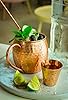 Moscow Mule Copper Mugs Set - 4 Authentic Handcrafted Copper Mugs (16 oz.) with 2 oz. Shot Glass, 4 Straws, 4 Solid Wood Coasters and Recipe Book - Gift Box Included #1