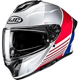 HJC, Integraler Motorradhelm C71 MORIX White Red Blue MC21, XL