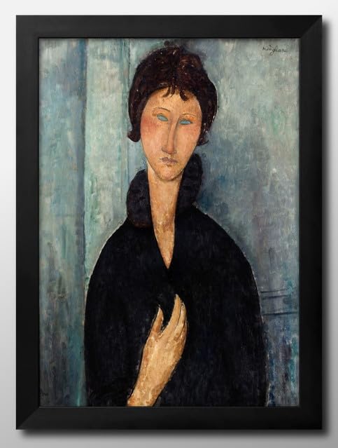モジリアーニ　絵画 Dedie Hayden（DH）の肖像黒い服を着た女性は憂鬱な表情をしてい