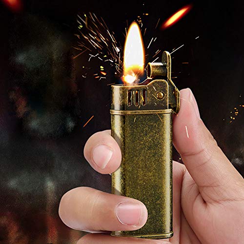 Encendedor Vintage de Cobre Reutilizable Antiguo miniatura 2