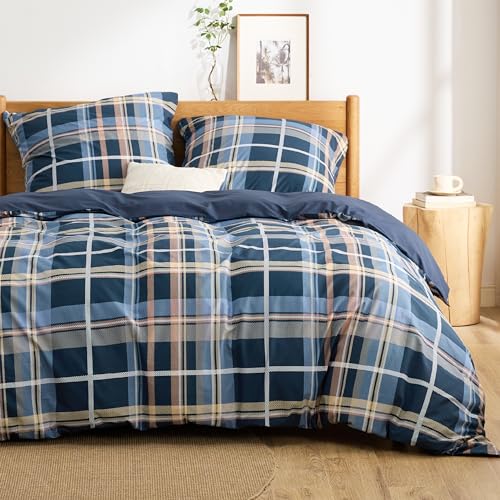 BEDSURE Bettwäsche 155x220 Baumwolle Bettbezug - Bettwäsche-Sets 155 x...