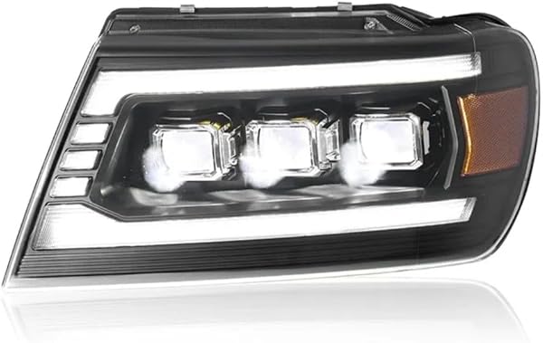 Sheraho Full LED Headlights Assembly Fit for 1999-2004 Jeep Grand Cherokee - 5
