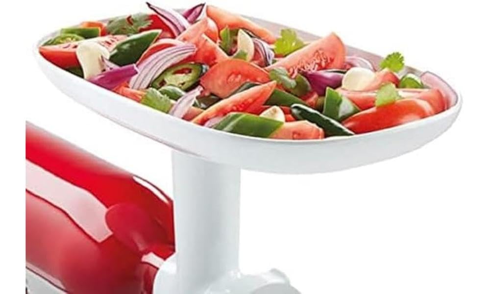 KitchenAid Zubehör Einfülltablett - 5KSMFT - Abnehmbarer Lebensmitteltrichter für KitchenAid Küchenmaschine - Spülmaschinenfest - Kunststoff - Weiß