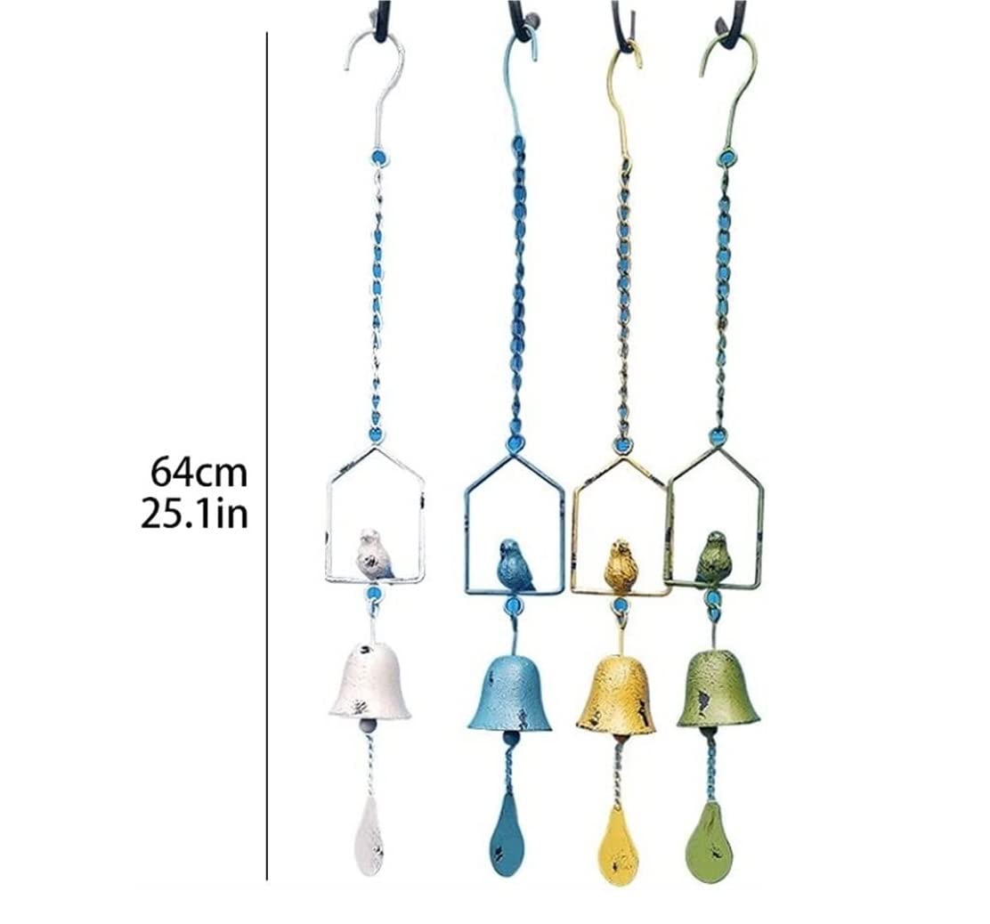 Campanelli A Vento da Giardino Campanelli Eolici per Uccelli da 4 Pezzi Campanelli Eolici Esterni per Patio, Giardino, Portico O Decorazione Interna