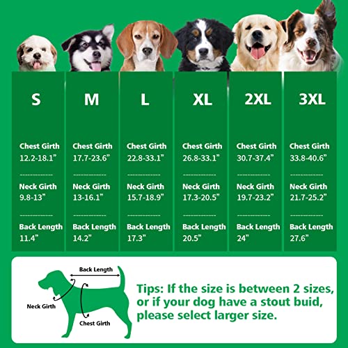 Image of Fragralley Dog Coat Large, Waterproof Dog Jacket with Warm Fleece Lining, Adjustable Reflective Dogs Winter Coat, Turtleneck Pet Coats for Cold Weather (Green XL)