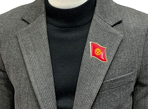 Image of vmcoatdu Country Flag Pin Badge International Travel Brooch Metal Alloy Souvenir Pin for Hat Clothes Backpack