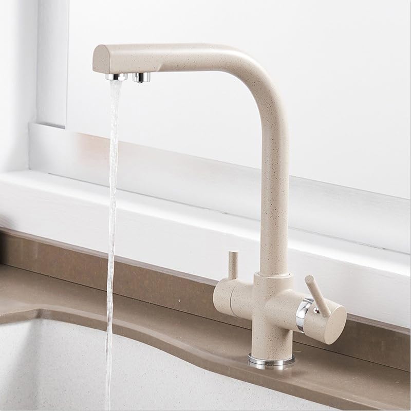 Mitigeur d'eau potable pivotant à 360 degrés LWX pour cuisine à un trou