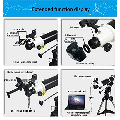 ARCH Teleskop for Erwachsene Brennweite Travel Fernrohr Astronomie Teleskope Mit Justierbarem Stativ 900mm Astronomie… – Bild 7