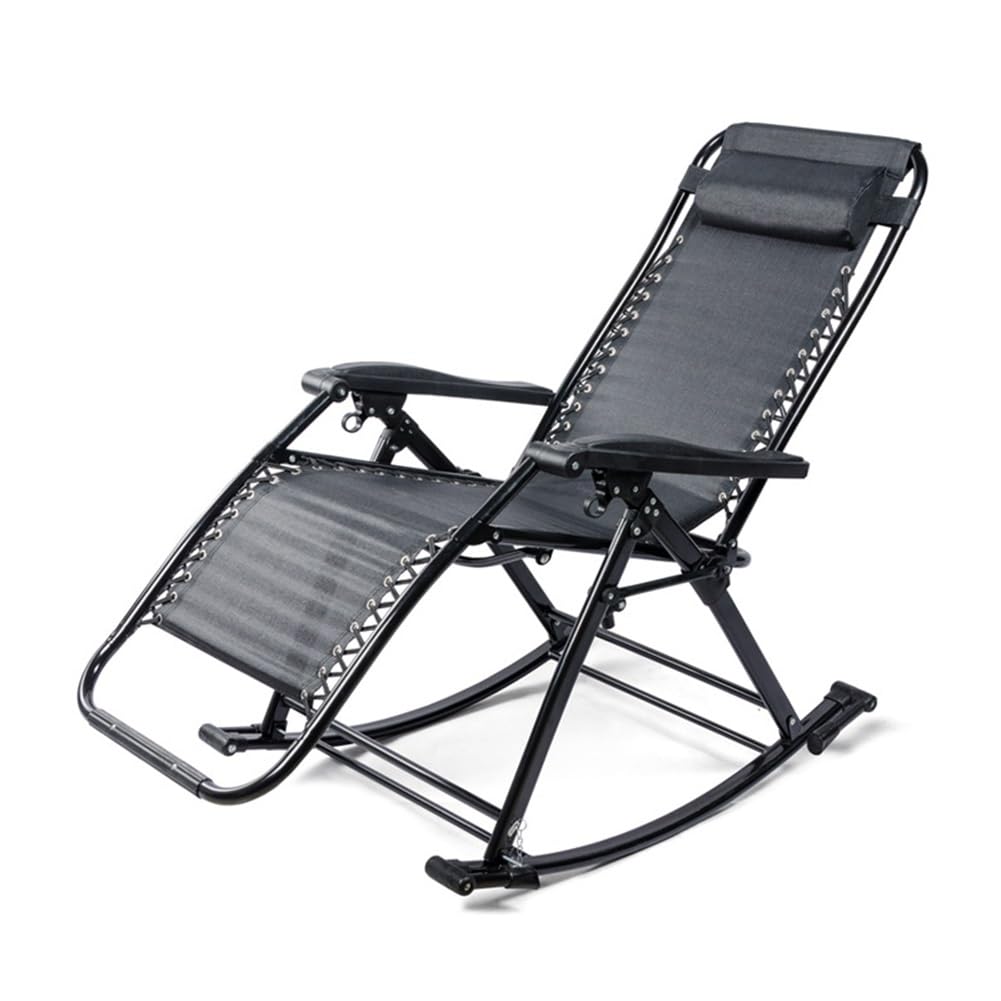 Tumbonas de Gravedad Cero, portátiles, para Exteriores, Interiores, Patios, mecedoras de jardín, sillones Plegables, Respaldo Ajustable, Silla reclinable, Marco de Acero para Piscina (Color: