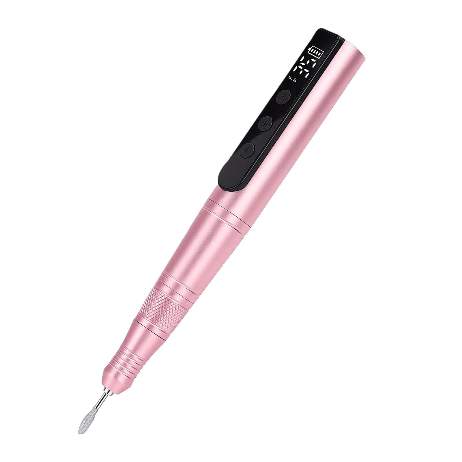 Tbest Taladro de Uñas Inalámbrico con Velocidad Ajustable (PINK)
