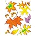 Eureka EU-836550BN Window Cling Fall Leaves - Pack of 12