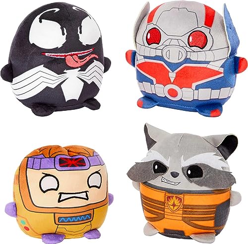 Mattel Marvel Cuutopia Set of 4 Plush Figures, Instant Collection of 5-inch Soft Rounded Pillow Toys Inspired by Fan-Favorite Characters - image 1