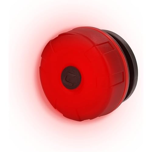 Coast SL1R USB Rechargeable Safety Clip Light with Red Light Multi-Mode and Adhesive Dual Mount, Running, Walking, Cycling, Job Site, Helmet/Hard Hat Compatible, Dog Light