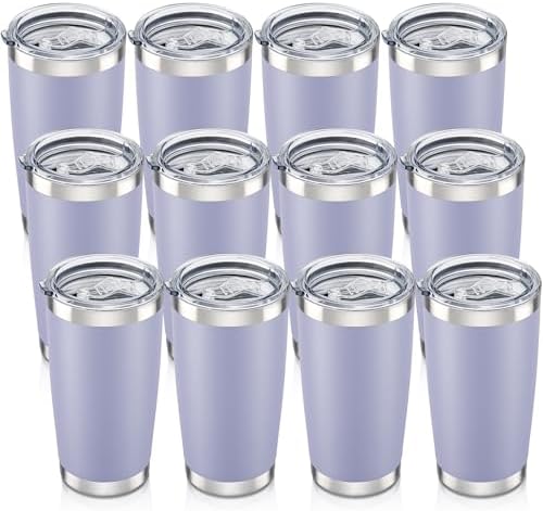 20 oz Tumbler with Lid Stainless Steel Insulated Tumblers Bulk Do...