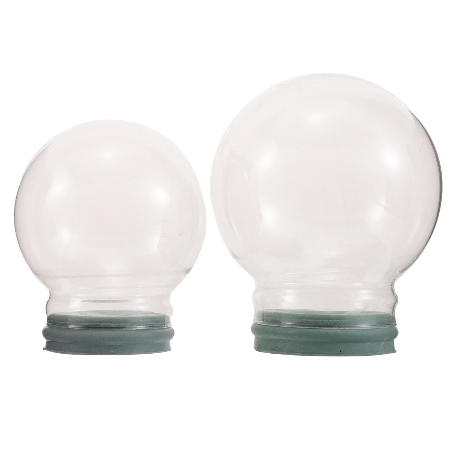 Sewroro Bola de Invierno DIY de Cristal Transparente Rellenable para