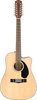 Amazon | フェンダー Fender CD-60SCE Dreadnought 12 string WN