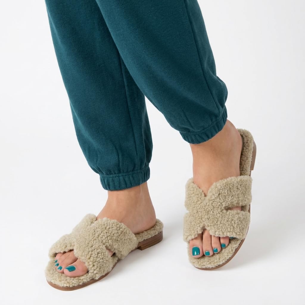 CUSHIONAIRE Women's Visa cozy slide sandal +Memory Foam, Wide Widths Available - Image 6