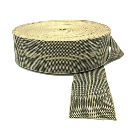 Cincha elástica para tapizar de 60 mm,correas para estructuras de madera, 24 metros.