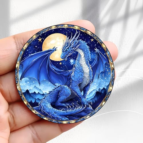 Imán Decorativo Redondo Acrílico 2.3 pulg