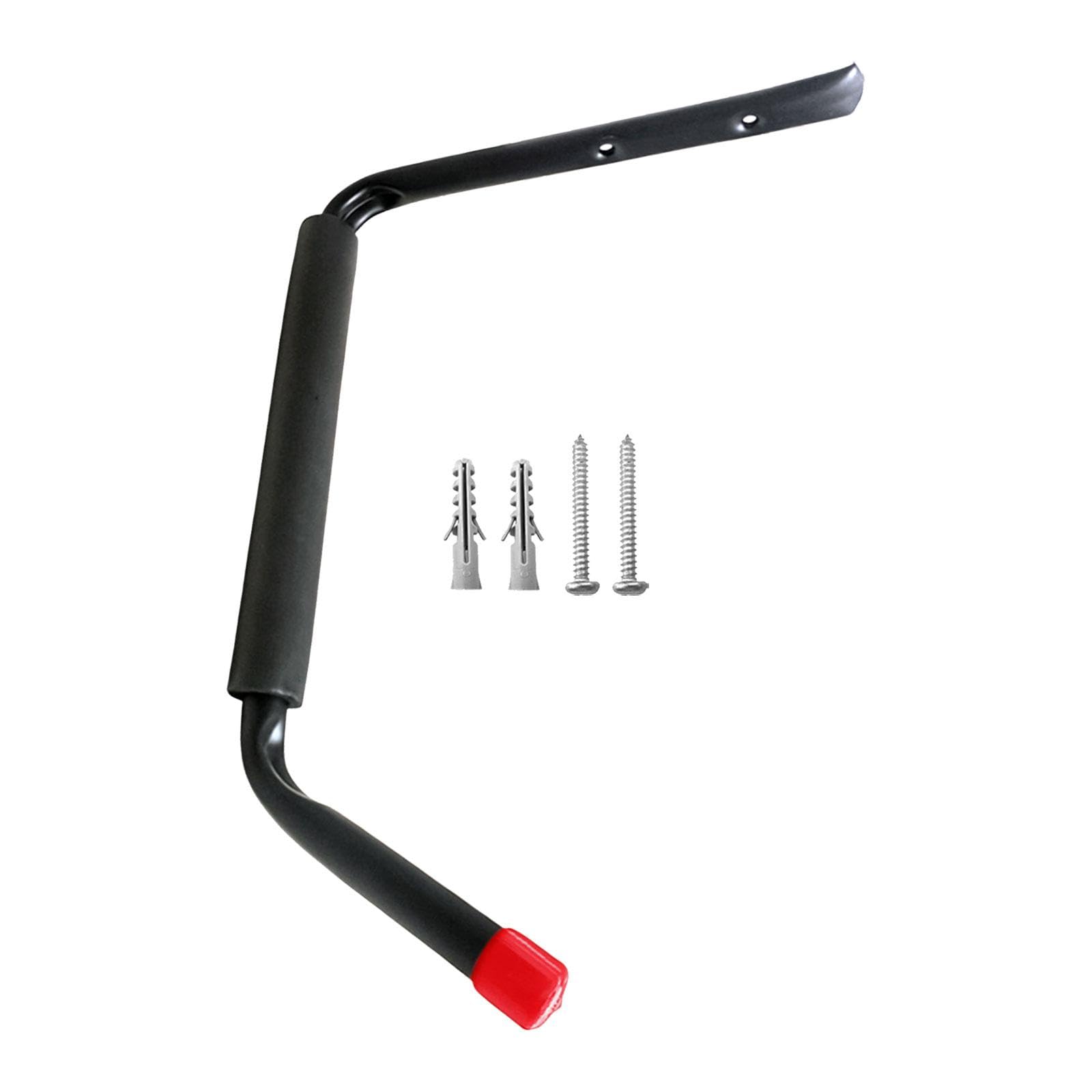 DYNWAVE Wall Mount Kayak Storage Rack Garage Hooks Nonslip Bike Shelf Storage Hanger Tools Canoe Stands for Bikes Wake Board Tools, Red