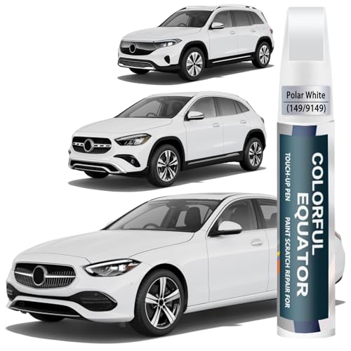 Car Touch Up Paint(Polar White(149/9149)) Compatible with Mercedes-Benz, Car Paint Pen Scratch Repair Two-In-One Touch Up Paint, Premium Car Scratch Remover for Deep Scratches
