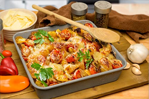 Eazy Mealz Air Fry Crisping Basket & Tray Set, Air Fry Crisper Basket, Tray & Baking Pan, Roasting Sheet, Utensil Safe, Non-Stick, Healthy Cooking #TOP4