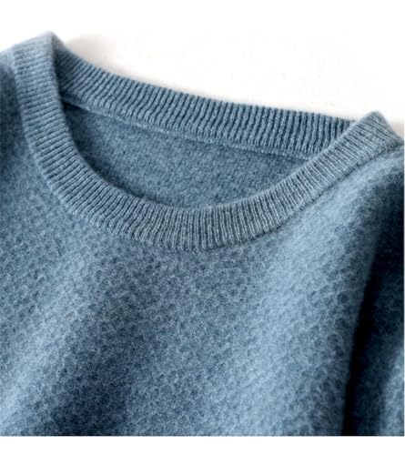 Men's and Winter Merino Wool O-Neck Pineapple Thick Pullover Warm Sweater2