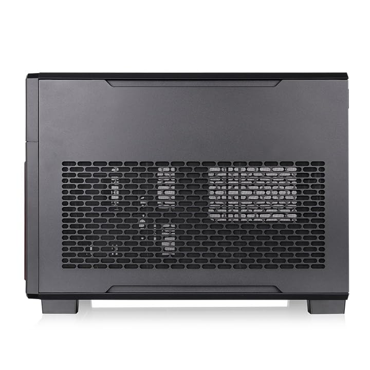 Image of Thermaltake TR200 WS; Micro Chassis; Wood Front Trim; mATX /mITX Support; 360mm Radiator Support; 365mm GPU Clearance; 175mm Air Cooler Clearance; 5.25 inch Bay Support; Black; CA-11L-00S1NN-WS
