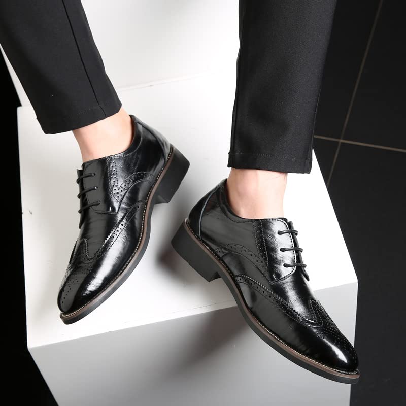 ZUAUOOT Sapatos sociais masculinos clássicos com cadarço, sapatos Oxford de negócios, para festas de casamento, modernos, sapatos com ponta de asa, Preto, 39 em promoção! Veja a oferta e mais achadinhos de Sapatos 5 Hoje é o melhor dia para comprar ZUAUOOT Sapatos sociais masculinos clássicos com cadarço, sapatos Oxford de negócios, para festas de casamento, modernos, sapatos com ponta de asa, Preto, 39 com aquele preço maroto! Promoção! Aproveite a oferta! 5