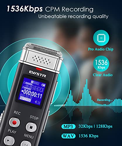 EVISTR-16GB-Digital-Voice-Recorder-Voice-Activated-Recorder-with-Playback-Upgraded-Small-Tape-Recorder-for-Lectures-Meetings-Interviews-Mini-Audio-Recorder-USB-Charge-MP3