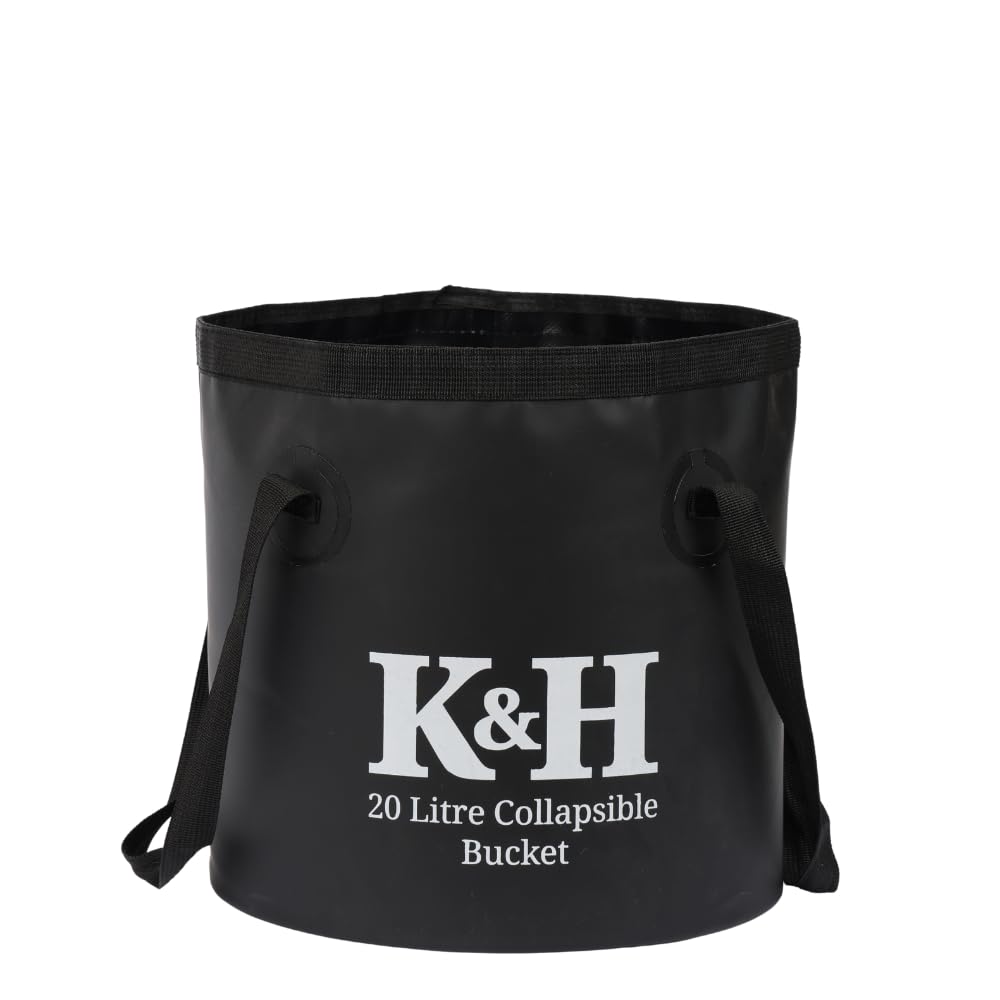 Kingsley & Harper Collapsible Bucket - Black - 20L
