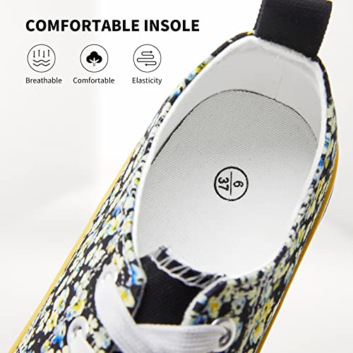 Image of ZGR Women's Canvas Low Top Sneaker Lace-up Classic Casual Shoes for Women