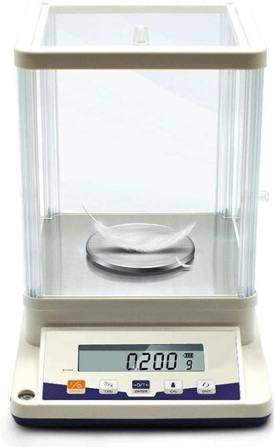 Bilancia analitica di precisione 0,001 g, Bilancia Digitale di precisione da Laboratorio, Elettronica scientifica, Display LCD con paravento (310 g/0,001 g) ()