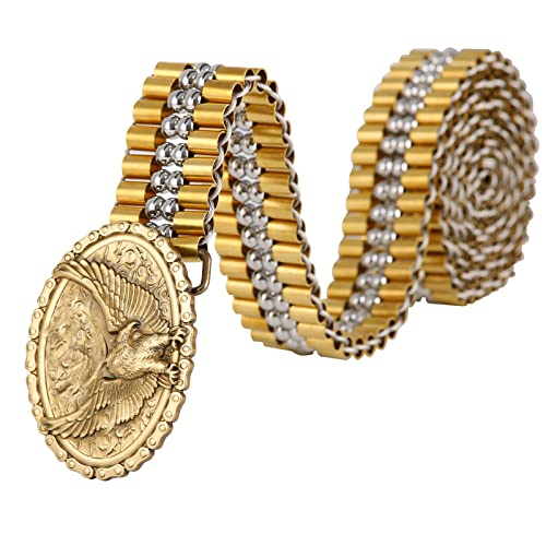 Men's Metal Belt - Luxury Gold Dragon Eagle Animal Buckle, Copper Material3