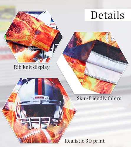 Image of Belovecol Boys Hoodies 3D Printed Hooded Sweatshirts with Pocket for 6-16Y | Pullover Hooded Style Pattern All-over Printed Long Sleeve Non-Fleece Soft Lightweight Tops for Kids