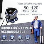 Head Shavers for Bald Men: 5-in-1 Electric Razor with 7D Floating Head & Double Blade - Waterproof Wet Dry Shaver, Travel Lock, LED Display (Deep Blue) - Image 3