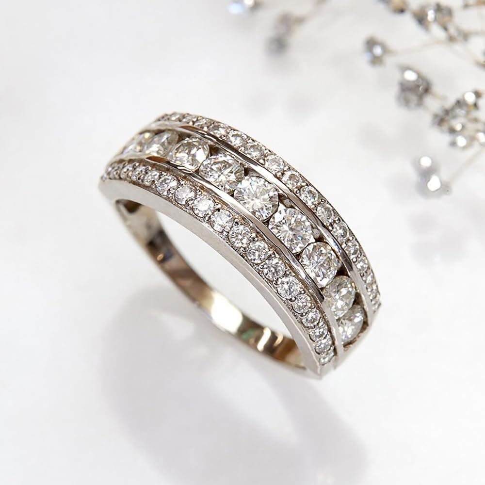 Exquisito anillo CZ para mujer, accesorios de joyería de alianza de boda de moda de lujo