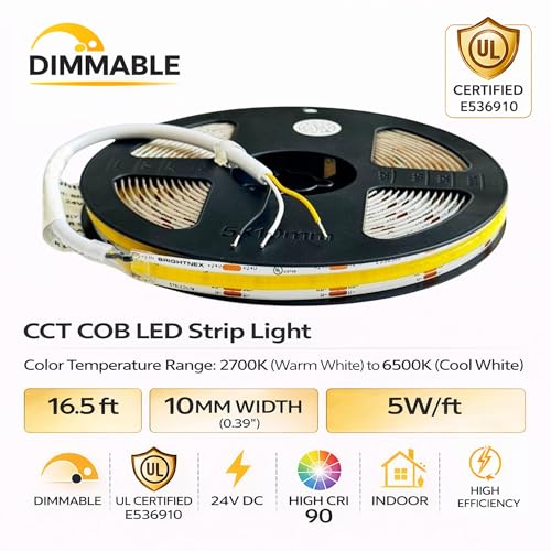 Tira LED COB 24V 5m 2700K-6500K Regulable miniatura 4