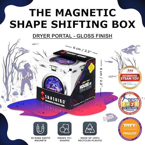 Image of Shashibo DODECA Magnetic Puzzle Cube, Sensory Fidget Toy for Adults & Kids, Stress Relief Fidget Toy for All Ages, Cool Fidget Toys for Desk, Shape Shifting Box, 100+ Possible Shapes