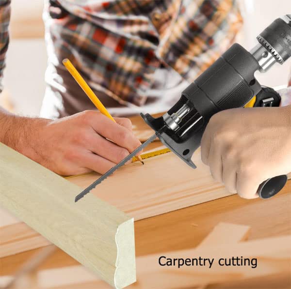 Image of YADAV DY Tools Multifunction Reciprocating Saw Attachment Change Electric Drill Into Reciprocat Saw Jig for The Wood Metal Cutting Metal File