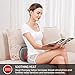 Snailax Shiatsu Massage Pillow with Heat -Deep Kneading Neck Shoulder Lumbar Calf Leg Foot Back Massager, Plush Cozy Design, Gifts for Men Woman