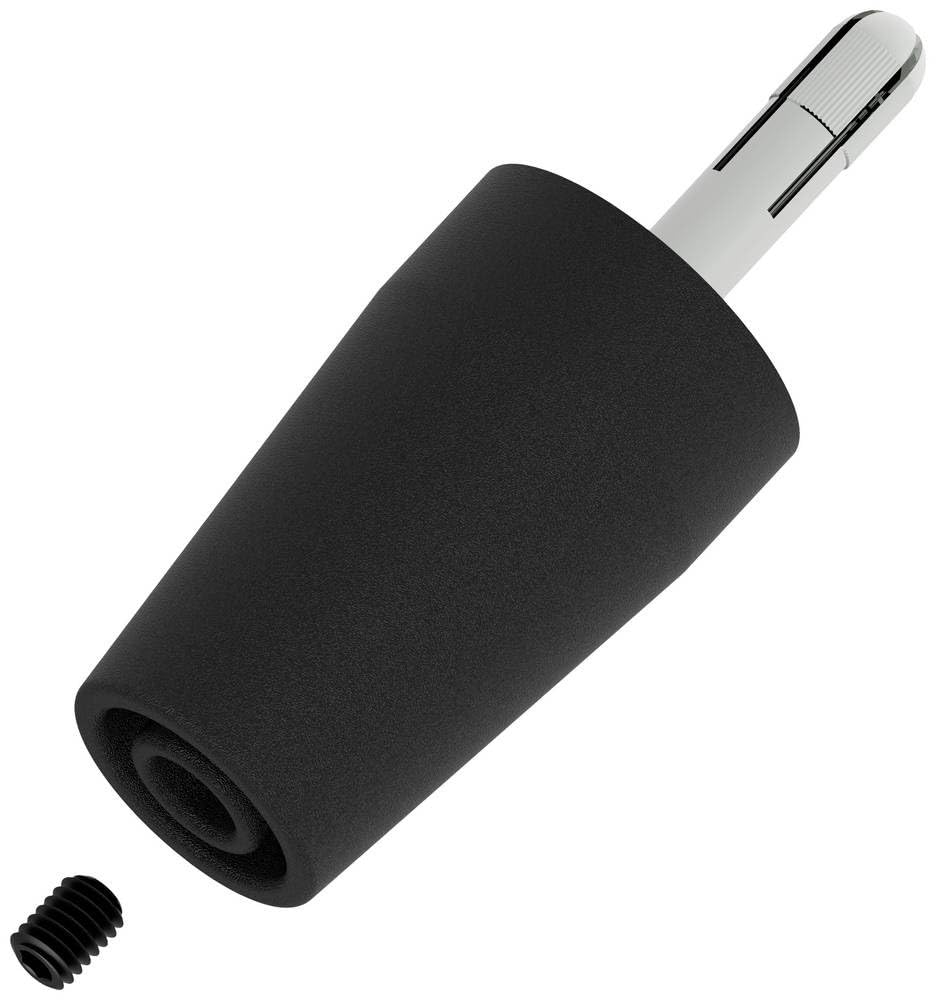 Electro PJP 3300-IEC-CD1-N Adaptor Socket Straight Pin Diameter: 4 mm Black Pack of 1